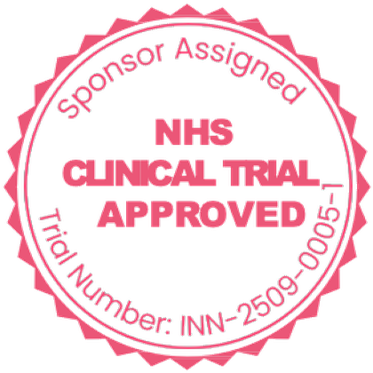 NHS clinical trial approved — sponsor assigned, trial number INN-2509-0005-1